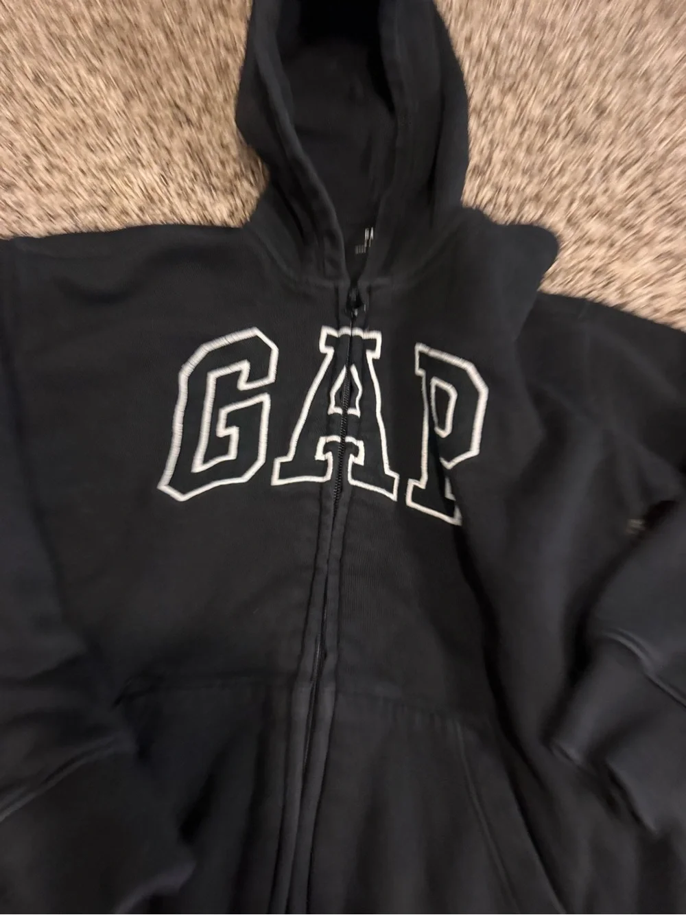 GAP Kids Small Black Full-Zip Hoodie Jacket